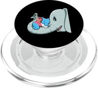 LGBTQ Mama Transgender Elephant Kid Rainbow Love PopSockets PopGrip for MagSafe