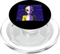 LGBTQ nonbinary Alien Science Fiction Alien LGBTQ PopSockets PopGrip for MagSafe