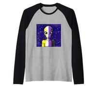 LGBTQ Nonbinary Alien Science Fiction Alien LGBTQ Raglan Baseball Tee