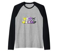 LGBTQ Nonbinary Fox Rainbow Lesbian Nonbinary Pride Love Raglan Baseball Tee
