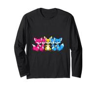 LGBTQ Pansexual Fox Rainbow Lesbian Pansexual Pride Love Long Sleeve T-Shirt