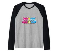 LGBTQ Pansexual Fox Rainbow Lesbian Pansexual Pride Love Raglan Baseball Tee