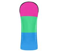 LGBTQ + PolySexual Golf Head Cover Premium Leather Headcovers with Interchangeable No. Tags for Driver Fairway Wood Hybrids