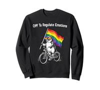 LGBTQ Pride Month Gay Flag Penguin Off To Regulate Emotions Sweatshirt
