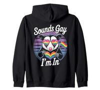 LGBTQ Pride Month Gay | Sounds Gay Funny Possum Gay Pride Zip Hoodie