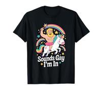 LGBTQ Pride Month Gay | Sounds Gay Funny Unicorn Gay Pride T-Shirt