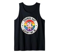 LGBTQ Pride Month Gay | Sounds Gay Funny Unicorn Gay Pride Tank Top