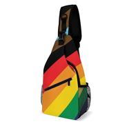 Lgbtq Pride Rainbow Flag Stripes Women Men Sling Bag Anti Theft Shoulder Backpack Breathable Shoulder Bags For Camping Outdoor Walking