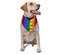 Lgbtq Pride Rinbow Love Always Win Dog Bandanas Triangle Bibs Pet Scarf For Small Medium Large Dogs And Cat