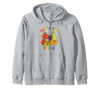 LGBTQ Pride Shirt Taste The Pride Frutiy Rainbow Flag Zip Hoodie