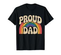 LGBTQ Proud Dad Gay Pride LGBT Ally Rainbow Father's Day T-Shirt