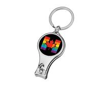 LGBTQ Rainbow Flag of Canada Canadian Gay Proud Nail Clipper for Men Women Portable Metal Nail Cutter with Nail File