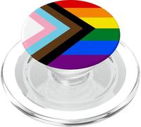 LGBTQ RAINBOW FLAG PROGRESS QUASAR BANNER PopSockets PopGrip for MagSafe