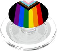 LGBTQ RAINBOW FLAG PROGRESS QUASAR BANNER VERTICAL PopSockets PopGrip for MagSafe