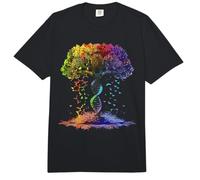LGBTQ Rainbow Life Tree Art Summer DNA Lifetree Comfort Colors Adult Heavyweight T-Shirt