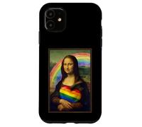 LGBTQ Rainbow Mona Lisa Heart Equality Pride Gender Kindness Case for iPhone 11