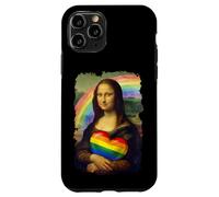 LGBTQ Rainbow Mona Lisa Heart Equality Pride Gender Kindness Case for iPhone 11 Pro