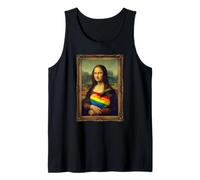 LGBTQ Rainbow Mona Lisa Heart Equality Pride Gender Kindness Tank Top