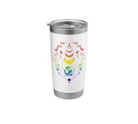 LGBTQ+ Rainbow Moon Phases Earth Boho Pride Stainless Steel Insulated Tumbler