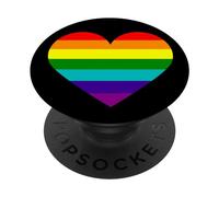 LGBTQ+ Rainbow Pride Heart PopSockets Swappable PopGrip