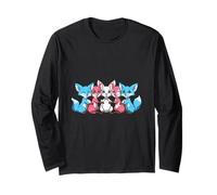 LGBTQ Transgender Fox Rainbow Lesbian Transgender Pride Love Long Sleeve T-Shirt