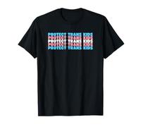 LGBTQ Transgender Pride Flag, Protect FTM MTF Trans Kids T-Shirt
