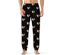 LGBTQ Transgender Proud Flag Men's Pajama Pants Lightweight Pjs Bottoms Lounge Pants Sleepwear Soft