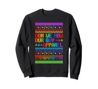 LGBTQ Ugly Christmas Sweater Don We Now Our Gay Apparel Fun Sweatshirt