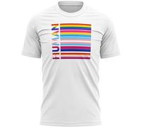 LGBTQIA Human T Shirt Men Pride Tee Pansexual Transgender Bisexual Lesbian Top, L, White