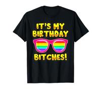 LGBTQI It's My Birthday Bitches Pride Rainbow Men Women T-Shirt
