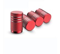 LGBWF 4Pcs Car Wheel Tyres Valve Caps, for Polestar 4 2024 Corrosion Resistant Leak-Proof Dust Protection Stem Caps, Auto Accessories,C-Red