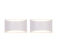 LGDEERCO 2 Pack Modern Led Wall Lamp Indoor Wall Sconce Up Down 12W Wall Mount Light Fixture for Bedroom Living Room Hallway Study Kitchen Balcony Stairway