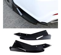 LGDONGFC 2 Pcs Car Rear Bumper Lip Spoiler for Mercedes Benz E-class W213 2016 2017 2018 2019 2020, Rear Corner Rear Llip Diffuser Spoiler Side Fin Scratch Protector Car Accessories,Black
