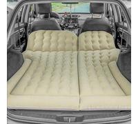 LGDONGFC Car Air Mattress for Fiat Qubo 2008 2009-2012 2013 2014 2015 2016 2017 2018 2019, Car Mattress Inflatable Bed Portable Foldable with Pillow Camping Travel Car Accessories,Beige