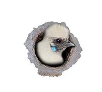 LGDQ Car Sticker 13Cm X 12.3Cm White Silkie Chicken Car Decal Torn Metal Decal Sticker Funny Hen Car Waterproof