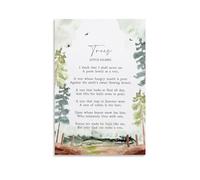 LGDSBHH Trees Poem By Joyce Kilmer Poetry Poster Bedroom Wall Decorative Canvas Gallery Art Decoration Artwork Poster Style-2 12x18inch(30x45cm)