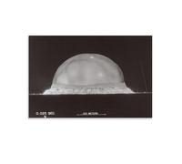 LGDSBHH Trinity Test Poster, Atomic Bomb, First Nuclear Explosion Poster Thermonuclear Hydrogen Bomb Weapon, Canvas Painting Style 12x18inch(30x45cm)