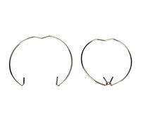 LGEGE 20Pcs Set Stainless Steel Lamp Retaining Spring Clip Ring for 50mm MR16 GU10 Spot Light Downlight Fixing