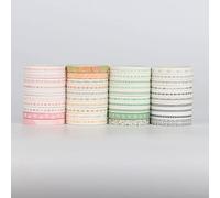 LGEGE 40 Rolls Japanese Style Slim Washi Tape Set, 5mm Wide, Multi-coloured Decorative Pattern, Japanese Masking Tape Décor for Scrapbook,Bullet Journal,Gift Wrapping,DIY Craft (2m)