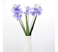 LGEGE Artificial Flowers Blue Freesia 2 Pcs -Silk Fake Flowers for Home Kitchen Office Hotel Decoration, Floral Arrangement Centerpieces for Table
