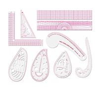 LGEGE Curve Sewing Rulers Set, 9 Styles French Curve Ruler for Pattern Making, Metric Sewing Measuring Tools for Designers and Tailors, Perfect for Drawing, DIY Craft, Sewing Project