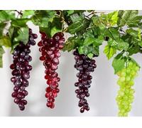 LGEGE Fake Grapes 10 Bunch, 10 Different Artificial Grapes Clusters, Realistic Fruit for Vintage Wedding, Wine Décor