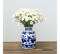 LGEGE Small Artificial White Daisy, 6 Bouquet/36Pcs Fake Flowers, Beautiful Wildflowers for DIY Wedding Bouquet Centerpiece Table Decor