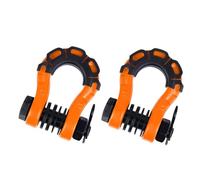 LgeQWWs 2 pcs Car D Ring Shackles,Car trailer connector,Trailer winch parts,for Mercedes-Benz Mercedes-EQ EQA EQB EQC,Orange 3/4 8T one box