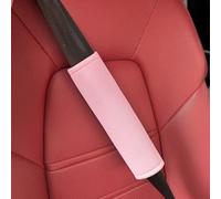 LgeQWWs 2 pcs Car Seat Belt Pads,Car Seat Belt Pad Set,Car seat belt accessories,for BYD Yuan/Yuan Plus/Yuan Pro/Yuan Up,1 pair of pink ice silk shoulder pads