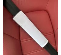 LgeQWWs 2 pcs Car Seat Belt Pads,Car Seat Belt Pad Set,Car seat belt accessories,for BYD Yuan/Yuan Plus/Yuan Pro/Yuan Up,1 pair of white ice silk shoulder pads