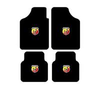 LGFDC 4 Pcs Car Mats for Abarth Fiat 500 Abarth 595 Abarth 124 Spider, Floor Carpet All Weather Mats Anti Slip Backing Full Coverage Floor Protection Mat Car Accessories