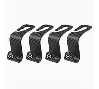 LGFDC 4 Pcs Car Seat Headrest Hook for Mazda MX-5 Miata NA NB NC ND 1990-2022 2023, Back Seat Hanger Seat Hanging Bag Storage Hooks Hanger Car Interior Accessories,Black Checkered