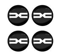 LGFDC 4 Pcs Wheel Center Cap Sticker Hub Centre Caps for Dacia Sandero 3/Sandero Stepway III 2021-2023 2024 56mm, Centre Wheel Covers Tyre Sticker with Emblem Centre Wheel Caps,Silver