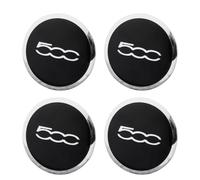 LGFDC 4 Pcs Wheel Center Cap Sticker Hub Centre Caps for FI-AT 500 56mm, Centre Wheel Covers Tyre Sticker with Emblem Centre Wheel Caps,B